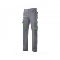 PANTALÓN STRETCH BIC. GRIS/VERDE LIMA VARIAS TALLAS 103024S
