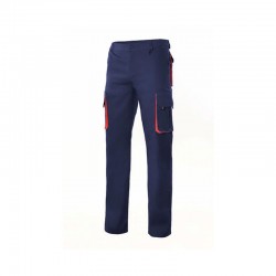 PANTALÓN STRETCH BIC. AZUL NAVY/ROJO VARIAS TALLAS 103024S