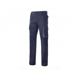 PANTALÓN STRETCH BIC. AZUL NAVY/CELESTE VARIAS TALLAS 103024S