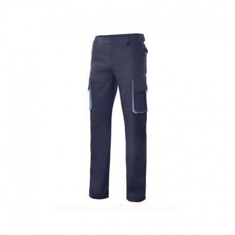 PANTALÓN STRETCH BIC. AZUL NAVY/CELESTE VARIAS TALLAS 103024S