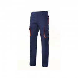 PANTALÓN STRETCH BIC. AZUL NAVY/NARANJA VARIAS TALLAS 103024S