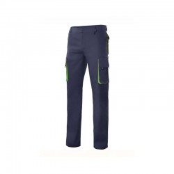 PANTALÓN STRETCH BIC. AZUL NAVY/VERDE LIMA VARIAS TALLAS 103024S