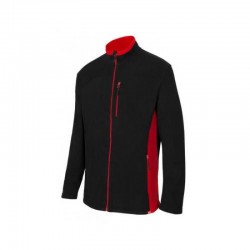 CHAQUETA POLAR BIC. NEGRO/ROJO VARIAS TALLAS 201504