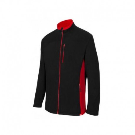 CHAQUETA POLAR BIC. NEGRO/ROJO VARIAS TALLAS 201504