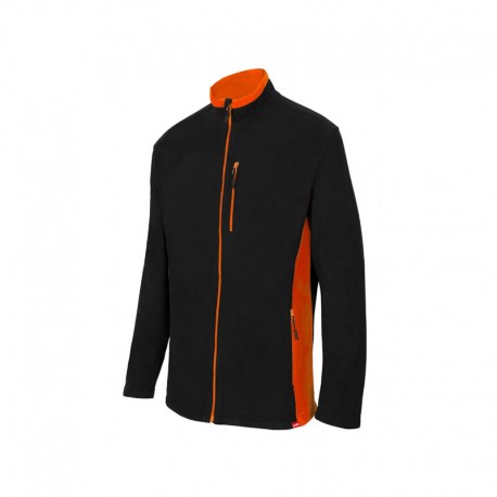 CHAQUETA POLAR BIC. NEGRO/NARANJA VARIAS TALLAS 201504