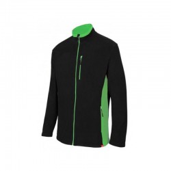 CHAQUETA POLAR BIC. NEGRO/VERDE LIMA VARIAS TALLAS 201504