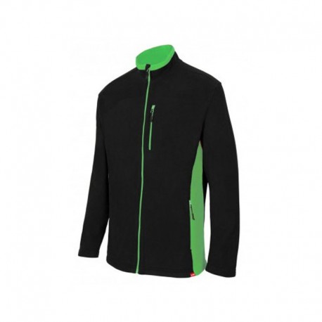 CHAQUETA POLAR BIC. NEGRO/VERDE LIMA VARIAS TALLAS 201504