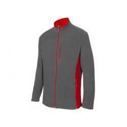 CHAQUETA POLAR BIC. GRIS/ROJO VARIAS TALLAS 201504