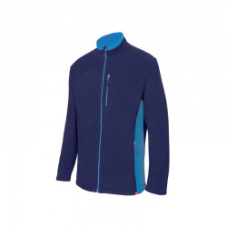 CHAQUETA POLAR BIC. AZUL NAVY/CELESTE VARIAS TALLAS 201504