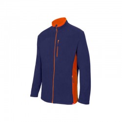 CHAQUETA POLAR BIC. AZUL NAVY/NARANJA VARIAS TALLAS 201504