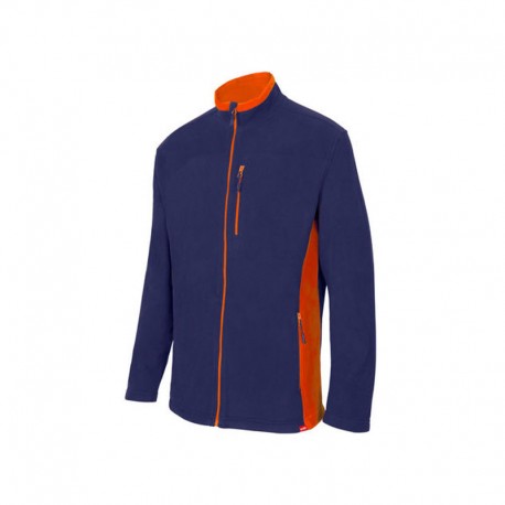 CHAQUETA POLAR BIC. AZUL NAVY/NARANJA VARIAS TALLAS 201504