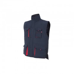 CHALECO ACOLCHADO BIC. AZUL NAVY/ROJO VARIAS TALLAS 205902