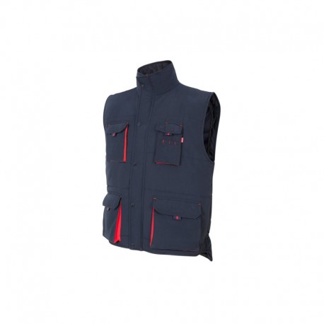 CHALECO ACOLCHADO BIC. AZUL NAVY/ROJO VARIAS TALLAS 205902