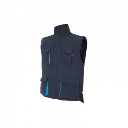 CHALECO ACOLCHADO BIC. AZUL NAVY/CELESTE VARIAS TALLAS 205902