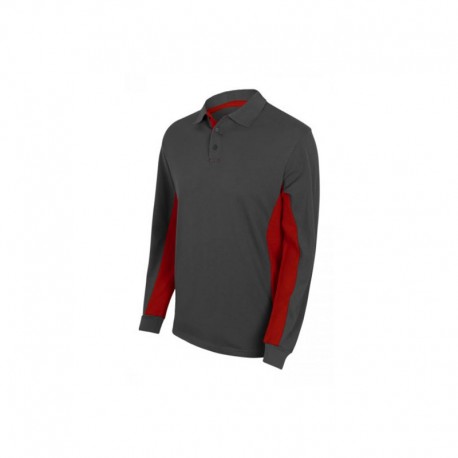 POLO BIC. ML GRIS/ROJO VARIAS TALLAS 105514
