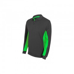 POLO BIC. ML GRIS/VERDE LIMA VARIAS TALLAS 105514