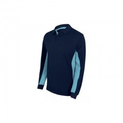 POLO BIC. ML AZUL NAVY/CELESTE VARIAS TALLAS 105514