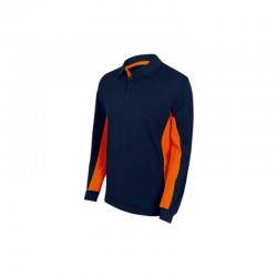 POLO BIC. ML AZUL NAVY/NARANJA VARIAS TALLAS 105514