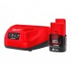 BATERÍA Y CARGADOR PARA CHALECO CALEFACTADO TOUGHSHELL GRIS M12 HVGREY1-O  MILWAUKEE