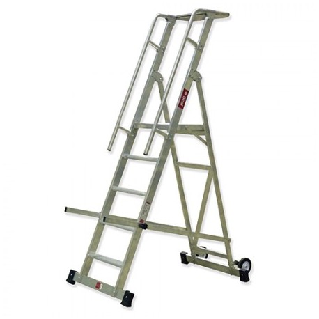 ESCALERA PLEGABLE DE ALUMINIO VARIOS PELDAÑOS PELDAÑOS GAYNER 74-308