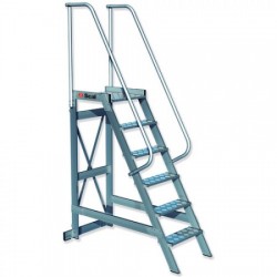 ESCALERA PUENTE DE ALUMINIO CON 1 ACCESO PT1-60 CON VARIOS PELDAÑOS GAYNER