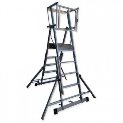 ESCALERA PLATAFORMA MÓVIL DE ALUMINIO TELEPRO VARIOS PELDAÑOS TLS GAYNER