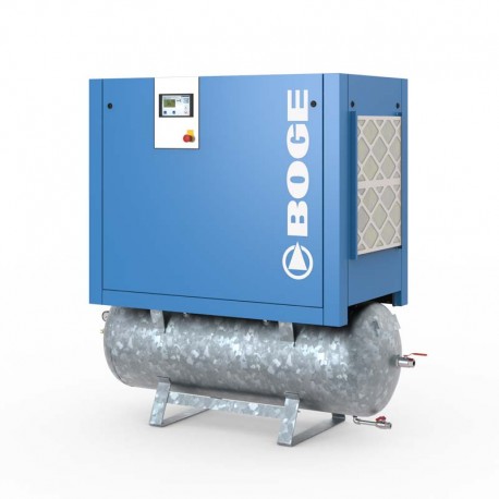 COMPRESOR DE TORNILLO 7,5BAR/10BAR/13BAR 20CV con depósito DE 500 LITROS C15-2R BOGE