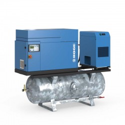 COMPRESOR DE TORNILLO 7,5BAR/10BAR/13BAR 15CV con depósito DE 270 LITROS Y SECADOR C14PM-DR  BOGE