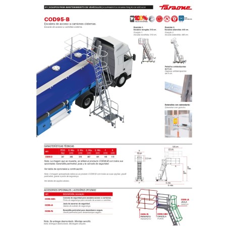 TSA320 | Andamio especial para talleres de camiones y autobuses