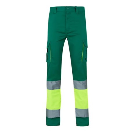 PANTALON STRETCH 103002S VERDE CAZA T.48