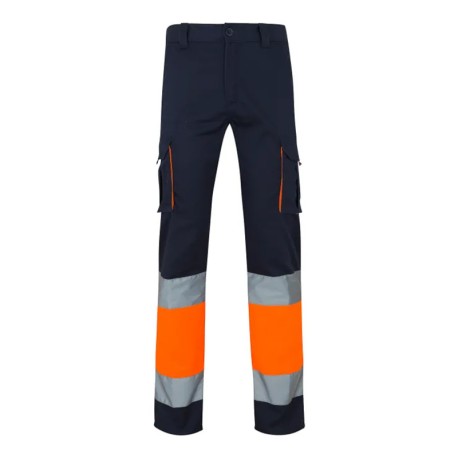 PANTALON AV 157 MARINO/NARANJA T.M