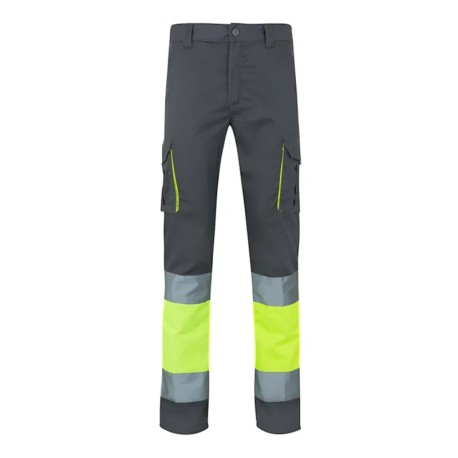 PANTALON AV 157 GRIS/AMARILLO T. L