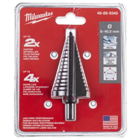 BROCA ESCALONADA 6 A 40,5MM - PASO 2-3MM