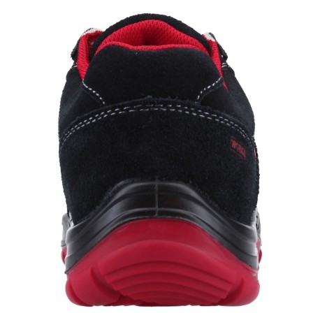 Zapato de Seguridad Goal 2.0 Negro con Detalles Rojos