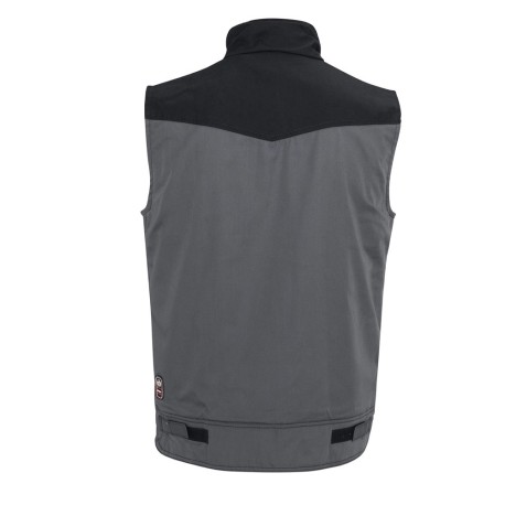 Chaleco Arizona Gris con Detalles Negros