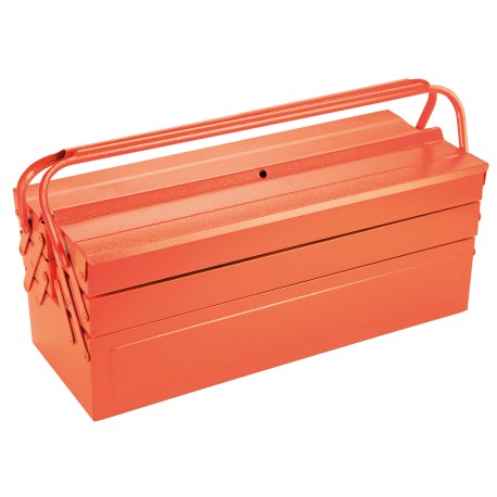 Caja metálica para herramientas de 5 bandejas ALYCO ORANGE