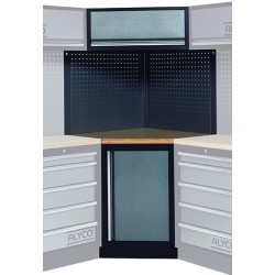 Módulo Esquinero con Base de Madera para Conjunto de Armarios de Tall