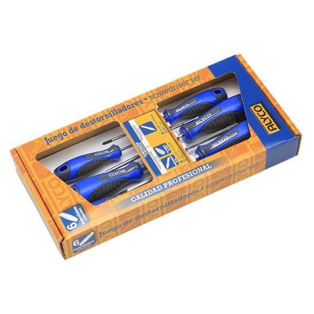 Juego De 6 Destornilladores En Caja Cartón ALYCO