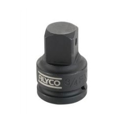 Adaptador para Llave de vaso de impacto. con conexión hembra de 3/4"""" y macho de 1 Alyco