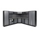 Conjunto de taller modular con esquinero de 7 módulos y base de traba