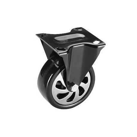 "Rueda fija reforzada supergruesa 5""""x2"""" (13x5cm) con eje y plet