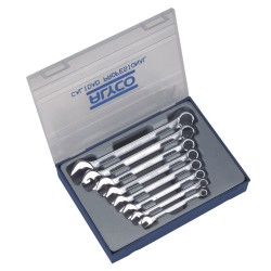 Juego De 8 Llaves Combinadas Boca Abierta Y Boca Estrella. En Módulo ALYCO