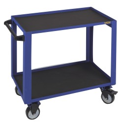 Carro de taller metálico reforzado con dos bandejas ALYCO - Almacenam