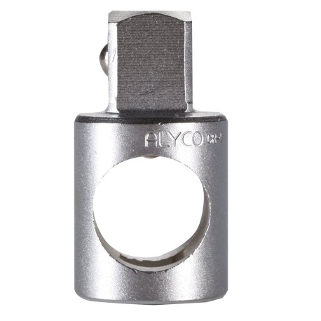 Adaptador para Llave de vaso con agujero pasante para mango en T. 3/8""""H X 1/4""""M Alyco