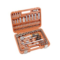 Juego De Llaves Y Accesorios 110 Pzas De 1/2""""  1/4"""" ALYCO ORANGE