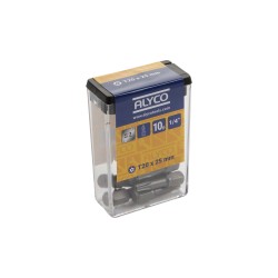 Puntas Torx Inviolables De tipo Torsión De 25 mm Con Hexágono De 1/4"""" ALYCO