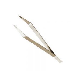 Pinza De Precisión Boca Curva Titanio