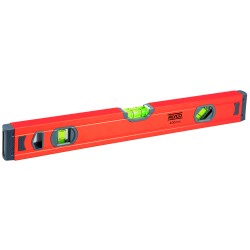 Nivel Tubular 3 Fiolas De Perfil Rectangular De Aluminio ALYCO ORANGE