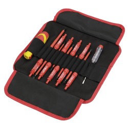 Juego De Destornilladores Aislados Con Varilla Intercambiable En Estuche De Nylon ALYCO