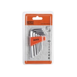 Juego De Llaves Acodadas Hexagonales Allen. Soporte De Plástico ALYCO ORANGE